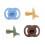 Tommee Tippee Tommee Tippee Ultra-Light StayPut Dummy, 18-36m, 4-Pack, One-Piece Silicone Soother 1