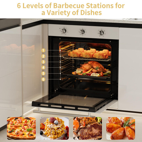 Disaenvir Electric Single Oven Built-in Integrated White, Installed 1