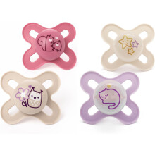 MAM Original Start Day & Night Soothers | 0-2 Months | 4 Pack | Includes 2X Glow