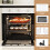 Disaenvir Electric Oven 60L with Plug, Built-In Single Oven 6 Functions 7