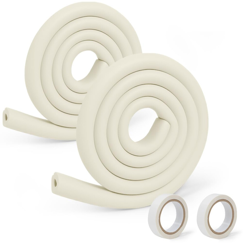 Vicloon Edge Protectors, 2M * 2 Roll Foam Safety Strip, Kids Anti Collision Strip, Thicken Soft Protective, Edge Corner Guard For Baby, Kids And Chil