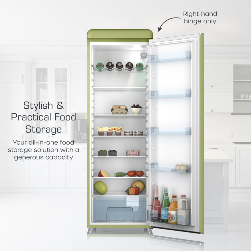 Swan Swan Retro Tall Larder Fridge with 337L Capacity, 2