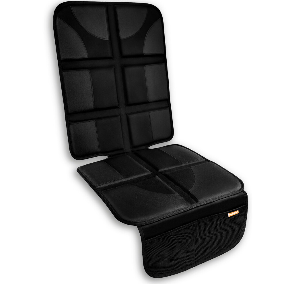 Huckaboo Car Seat Protector For Child Seats, Padded Child Car Seat Protectors, Black