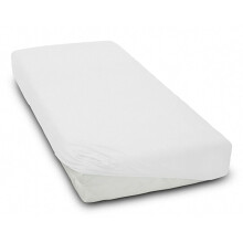 Pack of 2 Stretchy Soft Cotton Jersey Kids Bedding 16080 cm Nursery Fitted Sheets for Baby/Toddler Junior Cot Bed/Crib (White)