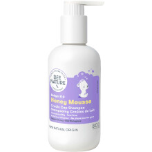 Bee Nature Cradle Cap Baby Shampoo, Tear-Free Organic Honey Mousse, 99.3% Natural, Suitable from Birth, for Newborns, Babies & Toddlers, Dry Sensitiv
