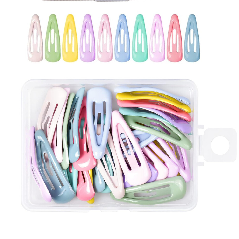 Uskerb 30-Pack Candy-Colored Baby Snap Hair Clips Â Secure & Adorable Hair Accessories For Baby Girls