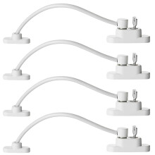 shaojian 4 Pack Window Restrictor Lockable Window Safety Locks with Keys for UPVC Windows, Baby Kids Security Doors Windows Openin