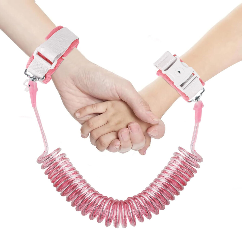 Anti Lost Toddler Wrist Reins, Anti-Lost Child Safety Wrist Link, Toddler Safety Harness Walking Leash, 2.5M 360 Degree Rotating Wrist Strap With Ela Welhaepi