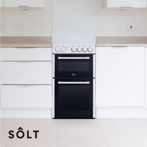 Solt SDOC50WH 50cm Electric Ceramic Double Oven Cooker, 2