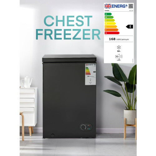 98L Chest Freezer with Removable Baskets Upright Freestanding 1