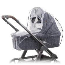 Zamboo Rain Cover for Pram Carrycot – Waterproof & Windproof Baby Raincover with Large Viewing Window – Easy Front Access