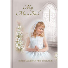 celebrationgiftsforall My Mass Book Remembrance Of First Holy Communion Girls Missal with Prayer Card/Book Mark