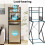 PUNCIA 4-Tier Mini Fridge Stand with Mini Fridge Space Coffee Bar Organiser 3