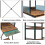 PUNCIA 4-Tier Mini Fridge Stand with Mini Fridge Space Coffee Bar Organiser 5