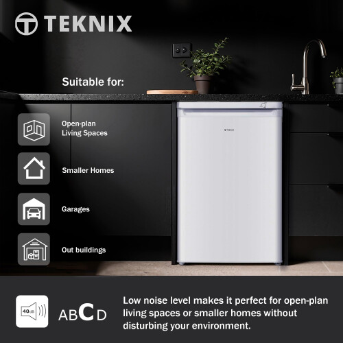 Teknix LBF085H Freestanding Undercounter Freezer - 55cm Width 2