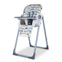 Cosatto Pip Adjustable Baby Highchair | Toddlers - Birth to 15kg | Compact, Foldable, Lightweight, 7 Height Positions, Padded Seat, 5 Point Harness,