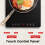 BOOVAL Single Induction Hob, Portable Electric Induction Cooker, 3