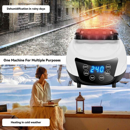 Portable Electric Clothes Dryer with Remote Control,4 Gears 2