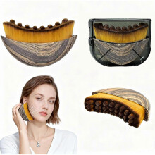 Lymphatic Contour Face Brush, Manual Lymphatic Drainage Massager, Natural Makeup
