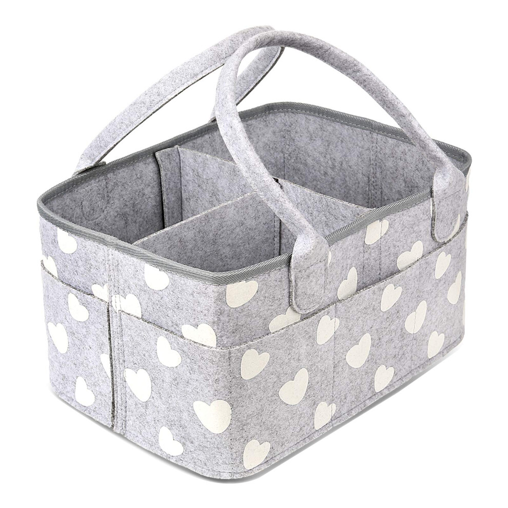 Baby Diaper Caddy Nappy Organisers Nursery Storage Nappy Caddy Tote Newborn Shower Gift Basket Portable Car Travel Organizer With Detachable D Boenfu