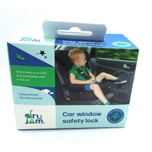 DruJam Car Window Safety Lock | Child Proofing for Manual or 'Roll Down' Windows on Vehicles | Fits Most Car Makes and Models | Easy to Install | No