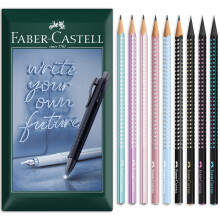 Faber-Castell Sparkle Graphite Pencil Set of 9 B Grade