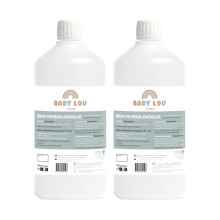 BABYLOU CARE | Saline Solution Bottle - Physiological Solution 2x1L | NaCl 0.9% | Made in France | Nasal Irrigation | Nose Hygiene | For External Irr