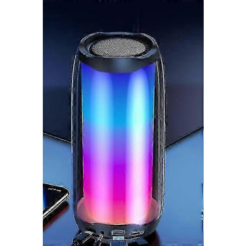 (Pulse4 Black）Pulse 5 Pulse 4 Waterproof Portable Bluetooth Speaker With Light Show_FC10 1
