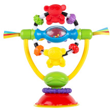Playgro Baby High Chair Spinning Toy with Rattle and Suction Cup - Engaging Developmental Toy for Babies 6+ Month - Provides Teething Relief and Enco