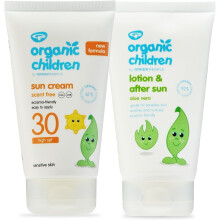 Green People Organic Children Sun Cream SPF30 + After Sun - Natural, Organic Sunscreen for Kids - Easy to Apply - Vegan & Cruelty Free - 2x150ml