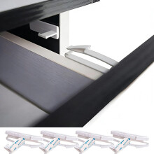 Child Locks for Drawers, Invisible Baby Safety Latches (4-Pack) - No Drill Baby Proofing Hidden Locks, Strong Adhesive, Check Fit Before Buying