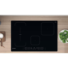 Indesit 77cm 4 Zone Induction Hob with Dualzone