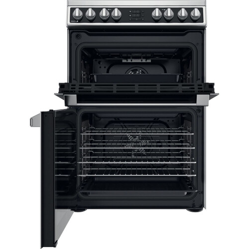 Hotpoint Hotpoint 60cm Double Fan Oven Electric Cooker - 1