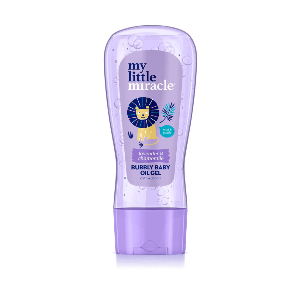 Bubbly Baby Oil Gel & Chamomile Ideal For Baby Massage, Calming & Soothing, Prevents Dryness 200Ml Lavender My Little Miracle