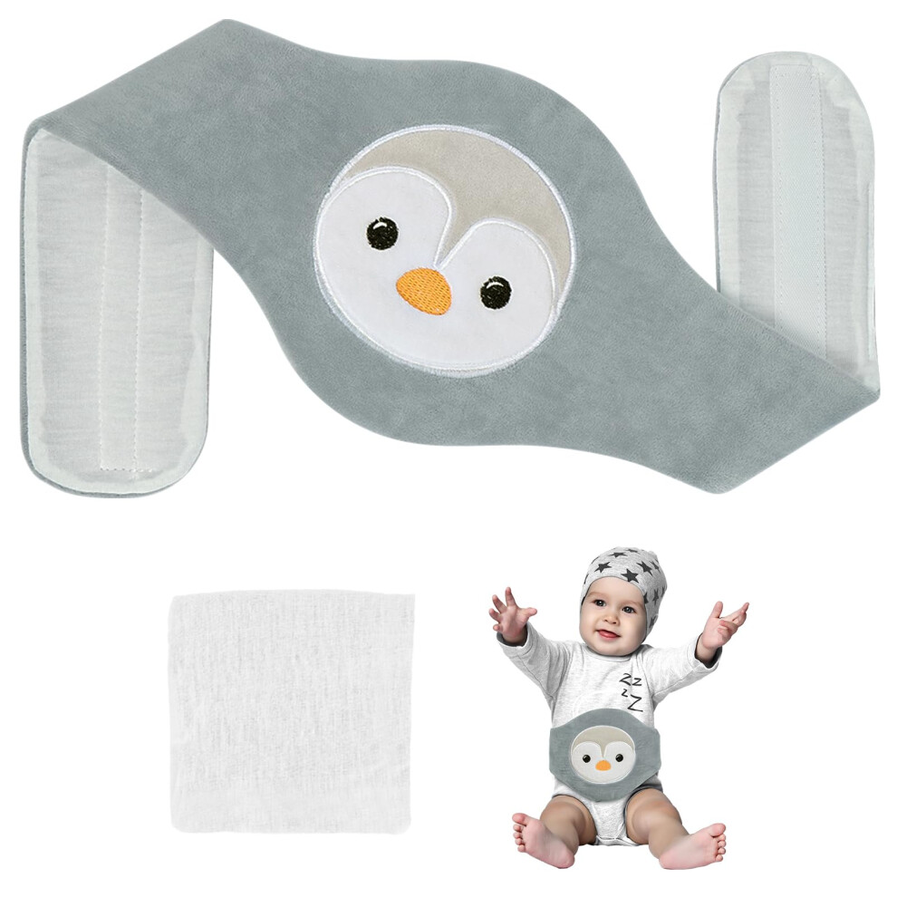 Vicloon Colic Relief For Babies Belt, Clay Particles Heated Tummy Wrap, Reusable Thermal Belt For Upset Stomach In 0-3 Years Babies And Toddlers