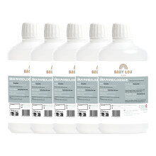 BABYLOU CARE | Saline Solution Bottle - Physiological Solution 5x500ml | NaCl 0.9% | Made in France | Nasal Irrigation | Nose Hygiene | for External