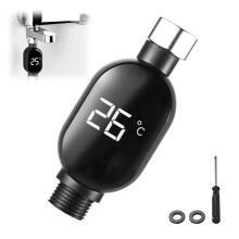 Led Shower Temperature Meter, Instant Digital Readout, Water Temperature Gauge With Waterproof Design, Water Thermometer Monitor for Baby Bath Kitche
