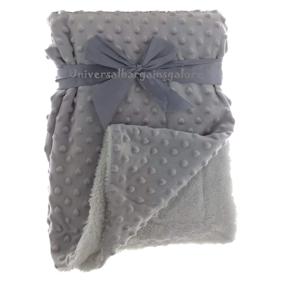 Newborn Soft Bubble Baby Blanket With Fleece Back For Crib Pram Boys Girls Infant Cot Bed Swaddle Pram Shawl Wrap Toddler Snuggle E&A Distribution Li E&A Distribution Limited