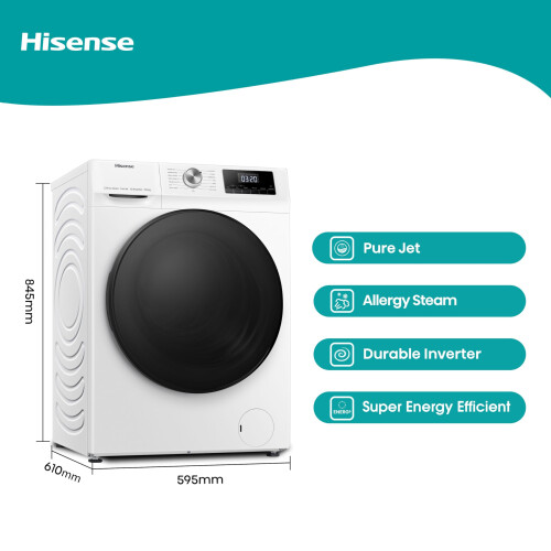 Hisense Hisense WDQA1014EVJM 60cm Freestanding 10 KG Front Load 1