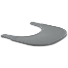 hauck Alpha Click Tray, Grey - Plastic Tray for Alpha+ Wooden Highchair 6 Months+, Just Seconds to Remove and Fix, Easy to Clean, Made of Recycled Ma
