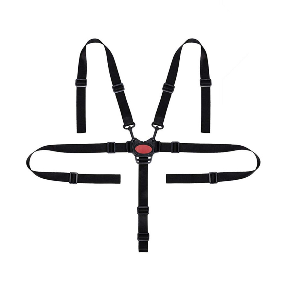 Baby Seat Belt,5 Point Harness Straps Adjustable High Chair Strap Safety Highchair Baby Safety Strap Belt For Stroller Pushchair Buggy Children Kids Kaiaiwluo