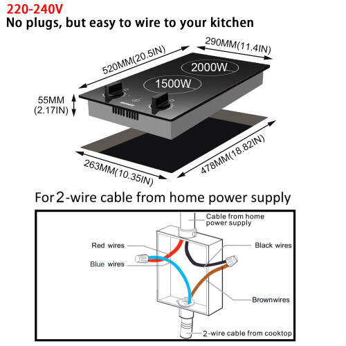 Induction Hob (2 Zones) 1