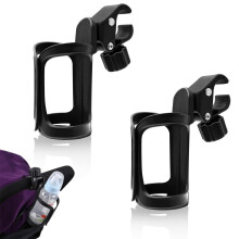 Mystiqut 2Pcs Pram Cup Holder Pushchair Cup Holder Universal Bicycle
