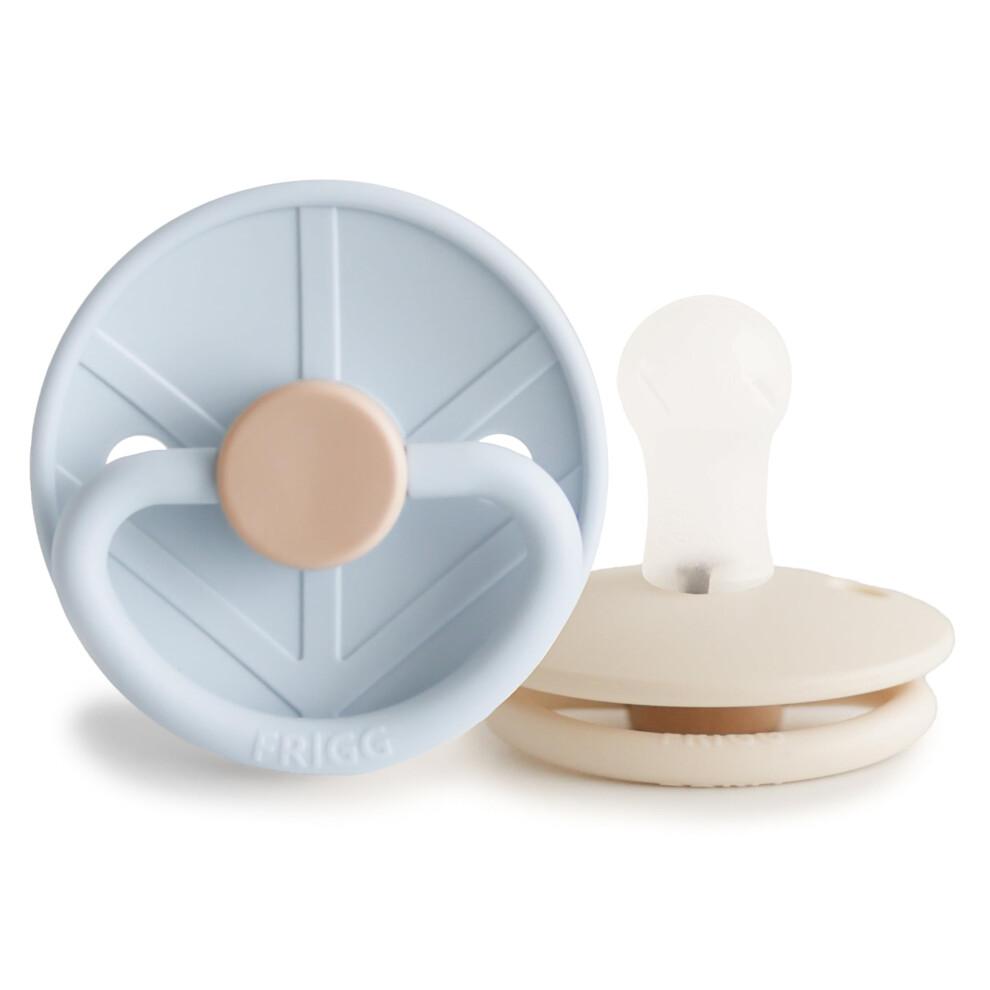 Little Viking Silicone Pacifier | Pack Of 2 Pacifiers | Silicone Soother Dummy | Bpa-Free | Made In Denmark | Symmetrical Cherry Shaped Nipple Frigg