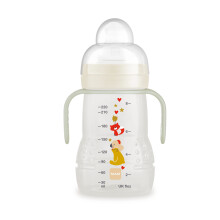 MAM Trainer+ Night Drinking Bottle (220 ml), Drinking Cup with Luminous Handle for Transition to Cup, Drinking Cup with Drip-Free Teat and Drinking S