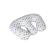 Cuddles Collection Twin Nursing Pillow Breast feeding Support 4 in 1 Pillow - Silver Twinkle