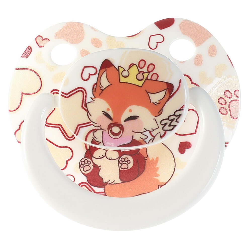 Big Size Adult Pacifier For Anxiety: Cute Paci Large Shield For Sleep - Silicone Binky Soother Toys With Case White Somniumnight