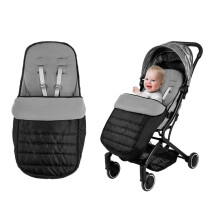 Universal Stroller Footmuff Waterproof Windproof Foot Cover of Pram Thickened Warm Polar Fleece Cushion Foot Sleeve Stroller for Toddlers 0-12 Months