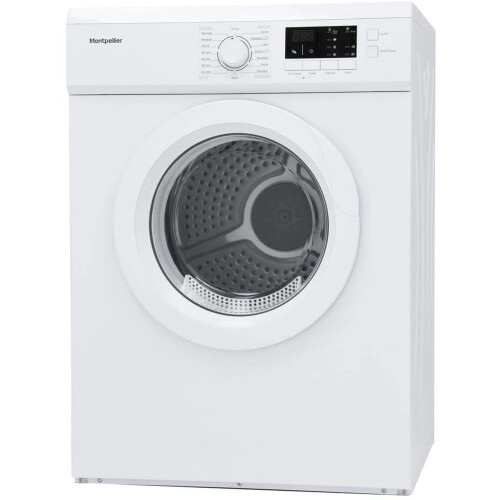 MONTPELLIER Montpellier MVSD7W Freestanding 7kg Vented Sensor Tumble Dryer  White 2
