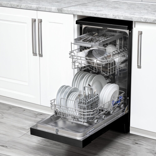 Baridi 45cm Slimline Freestanding Dishwasher 10 Place Settings 8 Programs